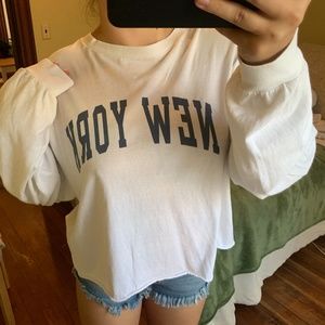 White New York Pacsun shirt